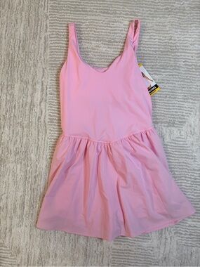 Spalding (M) Pink Sleeveless Tennis Romper